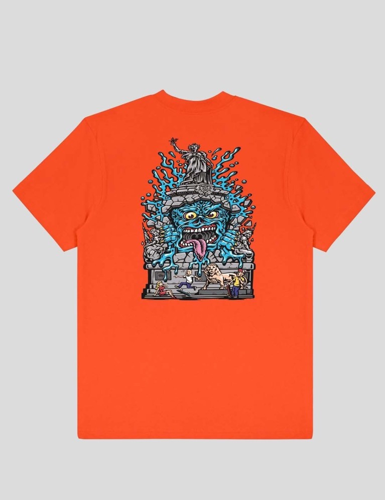 PARIGI CHIUSI T-shirt x jimbo phillips repu mostro tee arancione